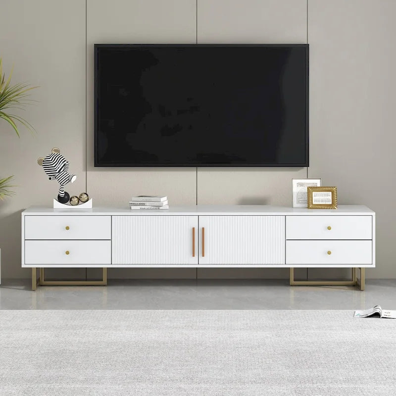 Moderner TV-Ständer, über 65 Zoll, mit Stauraum für das Wohnzimmer