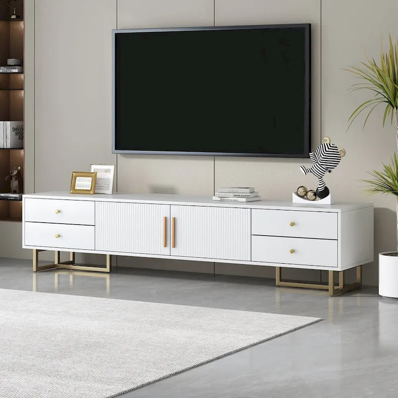 Moderner TV-Ständer, über 65 Zoll, mit Stauraum für das Wohnzimmer