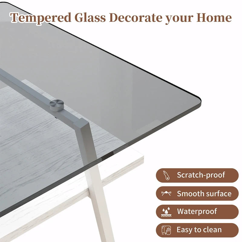 38.58 Rectangle Coffee Table with Modern Design