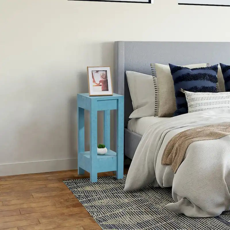 Rustikaler Beistelltisch aus Massivholz im Landhausstil, Sofatisch – 11 W x 26 H