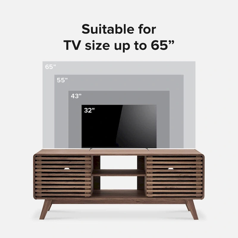 Mopio Ensley 59 moderner hoher TV-Ständer im Mid-Century-Stil