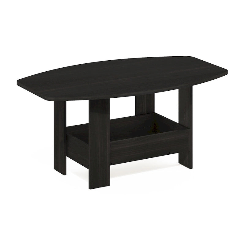 Einfach gestalteter Couchtisch mit Stauraumfach von Furinno, Espresso