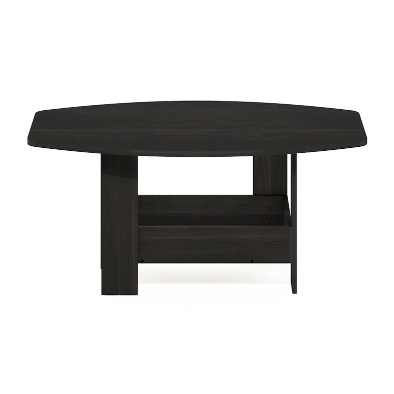 Einfach gestalteter Couchtisch mit Stauraumfach von Furinno, Espresso