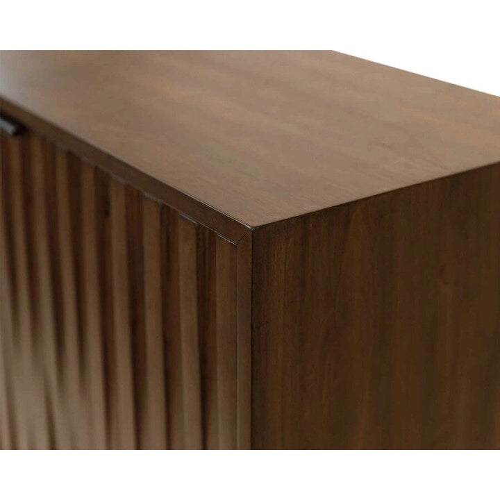Mid-Century-Modern-Konsole/Anrichte, Bürokonsole, Akzent-Anrichte, Braun