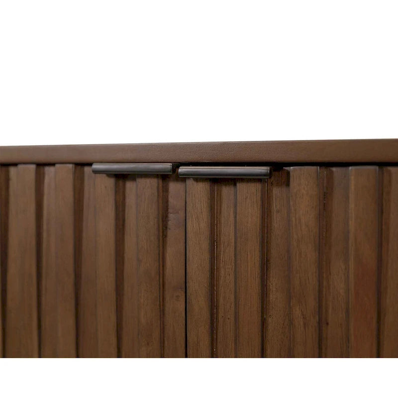 Mid-Century-Modern-Konsole/Anrichte, Bürokonsole, Akzent-Anrichte, Braun