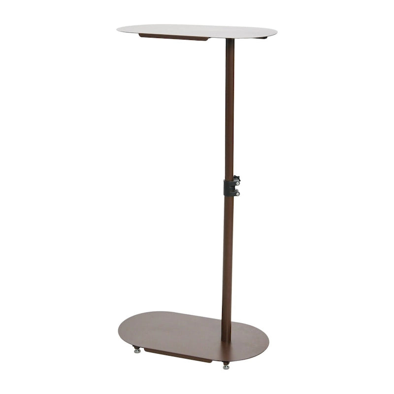 Table d’appoint moderne réglable en forme de C – 20.0L x 11.0W x 32.0H
