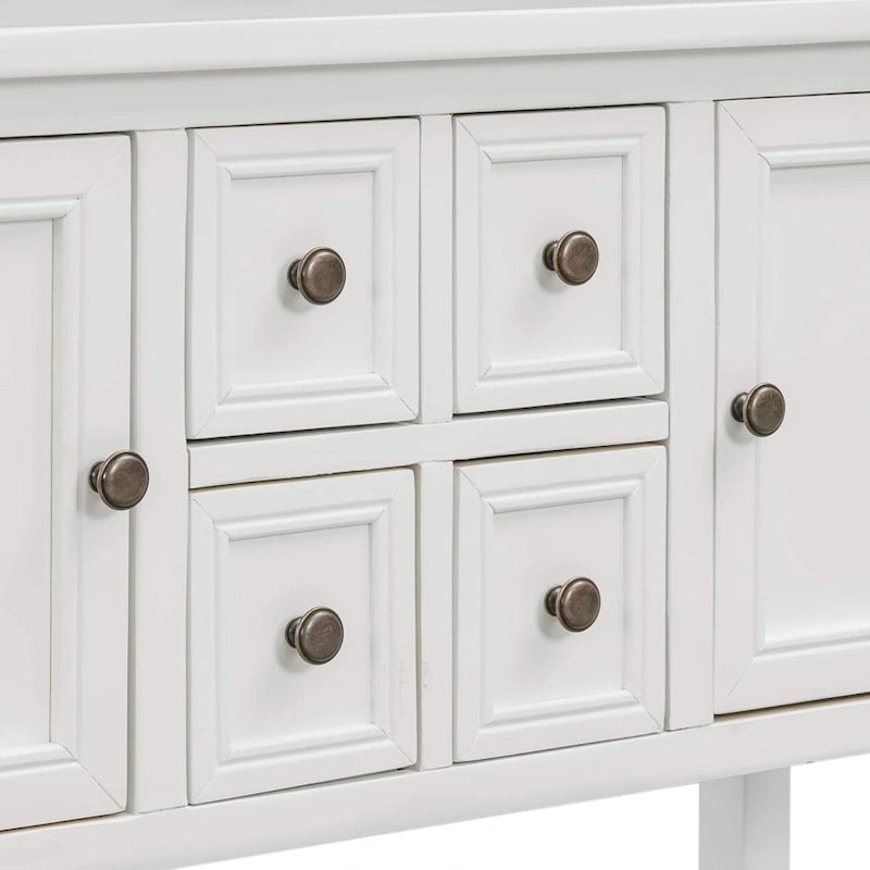 Vintage Buffet Sideboard Console Table with Bottom Shelf
