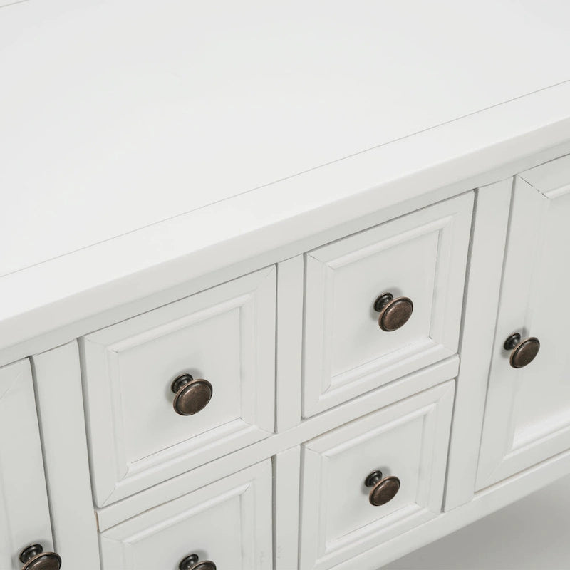 Vintage Buffet Sideboard Console Table with Bottom Shelf