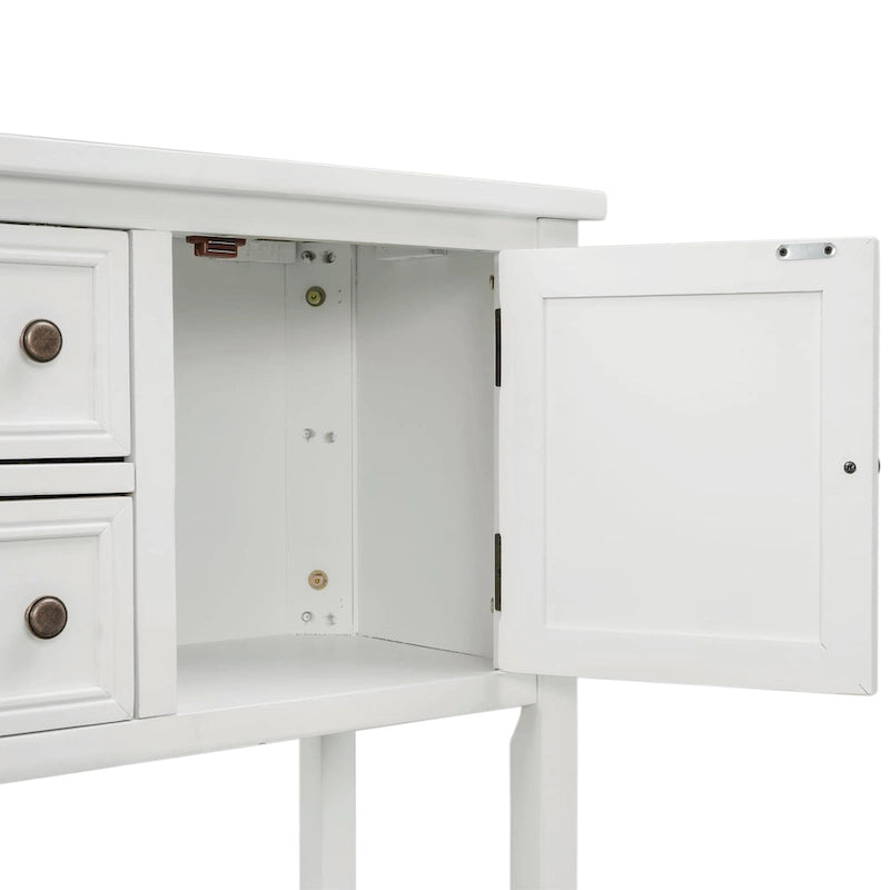Vintage Buffet Sideboard Console Table with Bottom Shelf