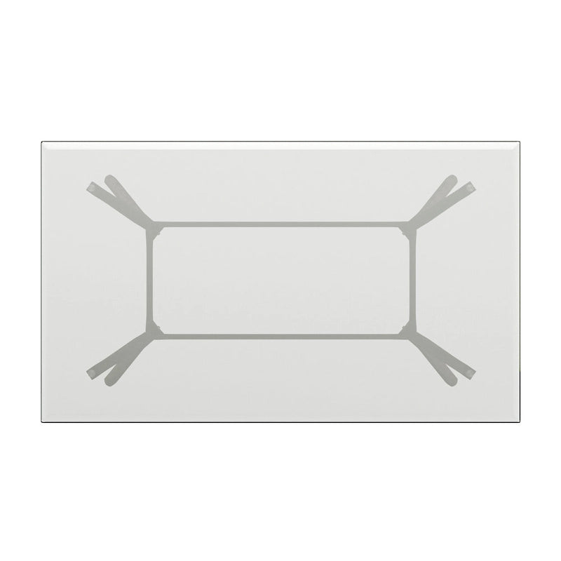 Table de salle à manger rectangulaire Nadine au style moderne du milieu du siècle, finition noyer foncé, par iNSPIRE Q Modern