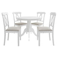 Ensemble de salle à manger en bois CraftPorch mi-siècle, 5 pièces