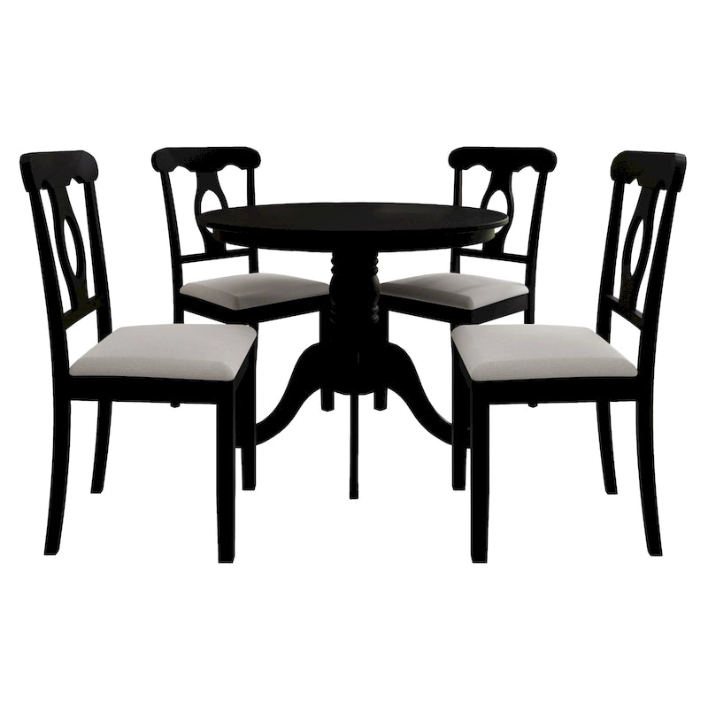 Juego de comedor de madera CraftPorch de mediados de siglo, 5 piezas