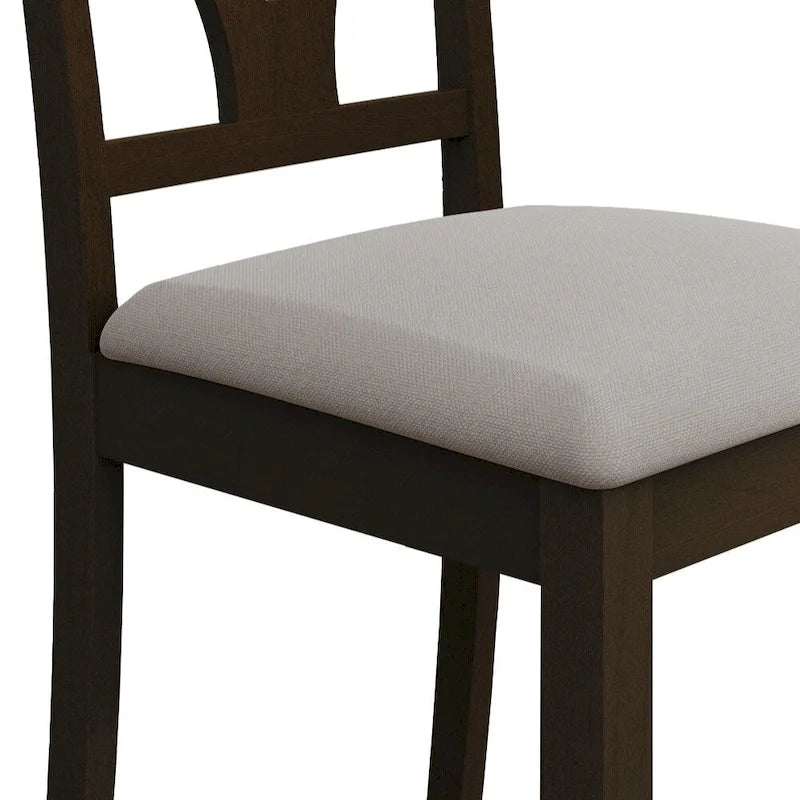 Ensemble de salle à manger en bois CraftPorch mi-siècle, 5 pièces