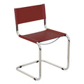 Breuer Chair Company Mart Stam konzolos oldalszék krómozott vázzal (többféle műbőr színben)