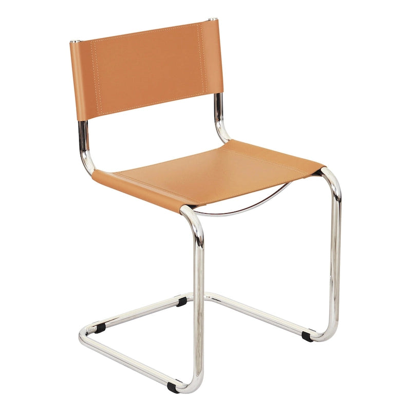 Breuer Chair Company Mart Stam konzolos oldalszék krómozott vázzal (többféle műbőr színben)