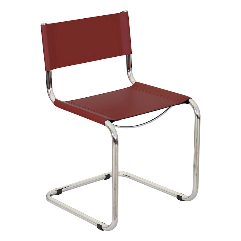 Breuer Chair Company Mart Stam konzolos oldalszék krómozott vázzal (többféle műbőr színben)