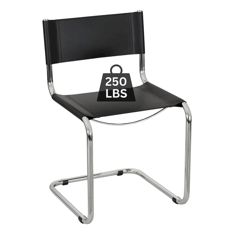Breuer Chair Company Mart Stam konzolos oldalszék krómozott vázzal (többféle műbőr színben)