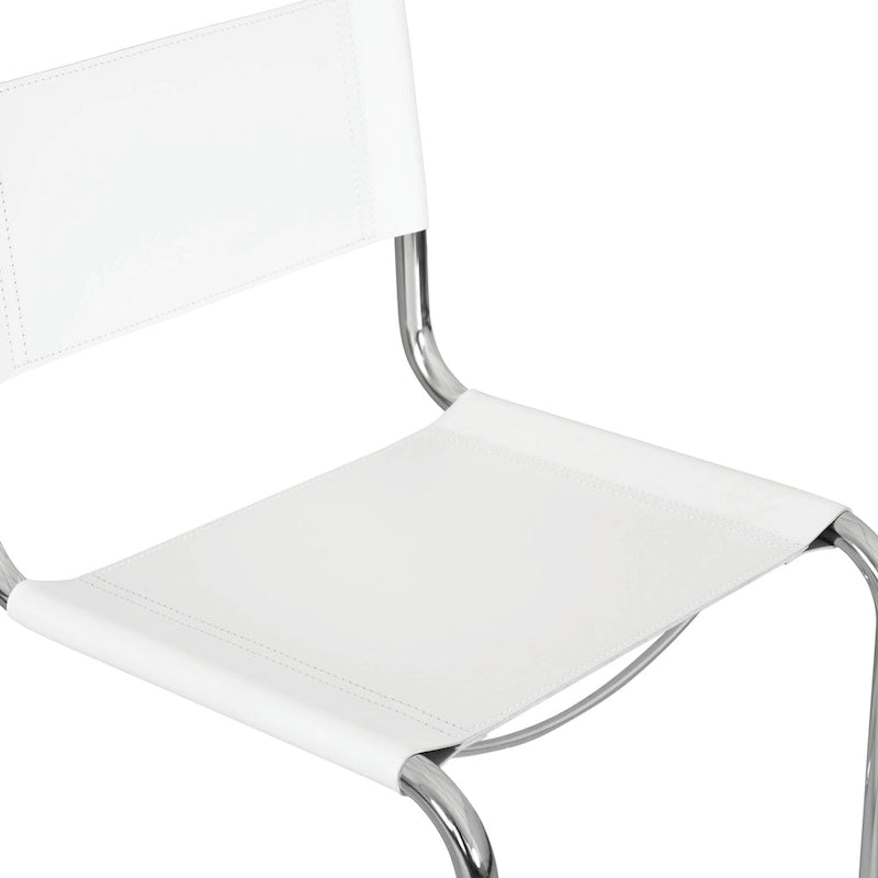 Breuer Chair Company Mart Stam konzolos oldalszék krómozott vázzal (többféle műbőr színben)