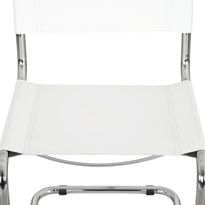 Breuer Chair Company Mart Stam konzolos oldalszék krómozott vázzal (többféle műbőr színben)