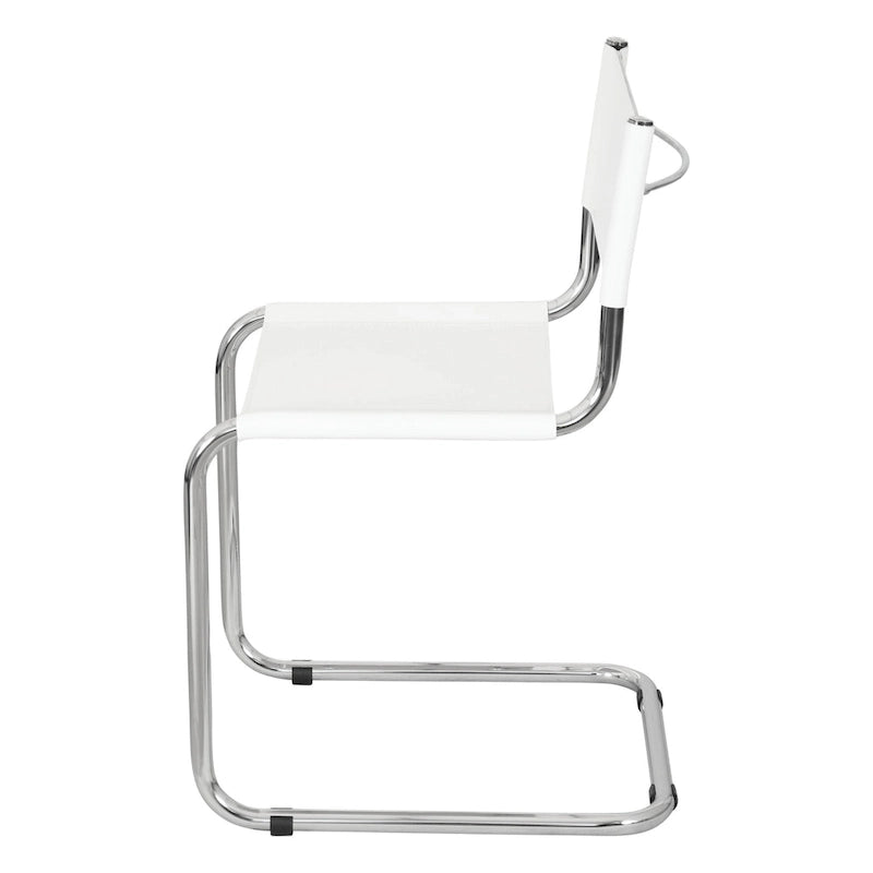Breuer Chair Company Mart Stam konzolos oldalszék krómozott vázzal (többféle műbőr színben)