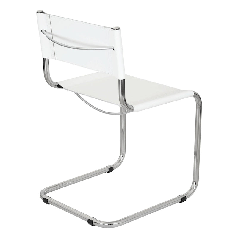 Breuer Chair Company Mart Stam konzolos oldalszék krómozott vázzal (többféle műbőr színben)