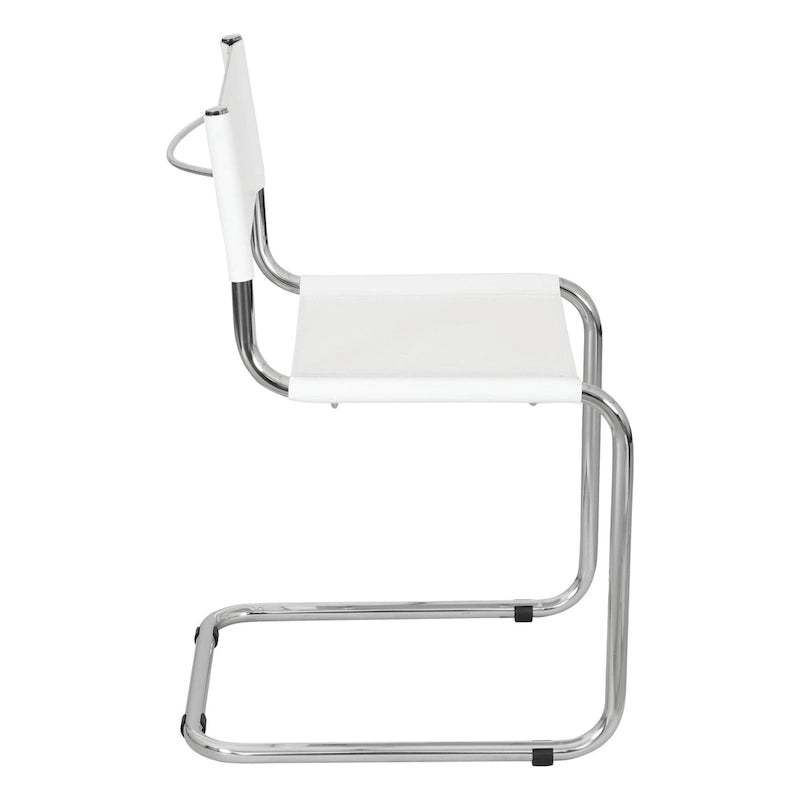 Breuer Chair Company Mart Stam konzolos oldalszék krómozott vázzal (többféle műbőr színben)