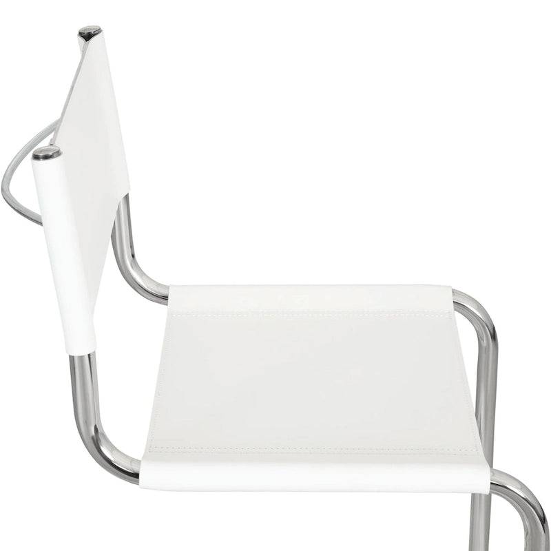Breuer Chair Company Mart Stam konzolos oldalszék krómozott vázzal (többféle műbőr színben)