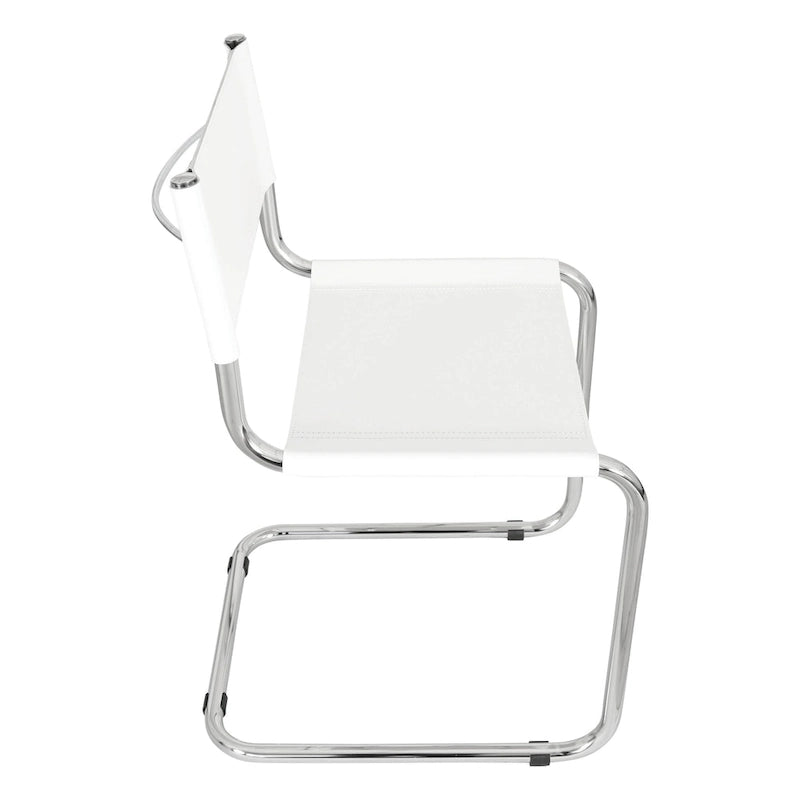 Breuer Chair Company Mart Stam konzolos oldalszék krómozott vázzal (többféle műbőr színben)
