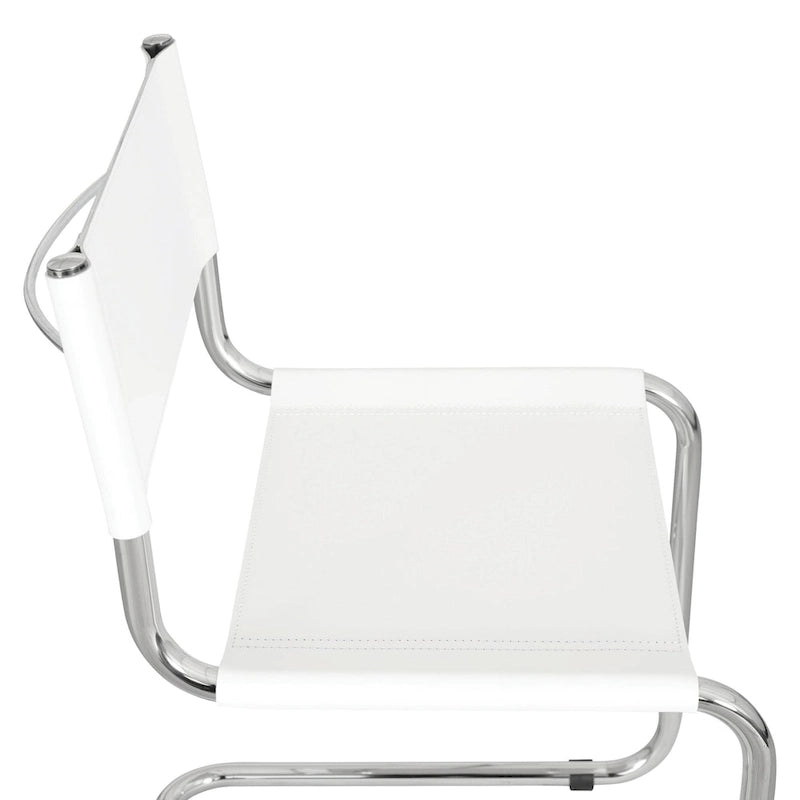 Breuer Chair Company Mart Stam konzolos oldalszék krómozott vázzal (többféle műbőr színben)