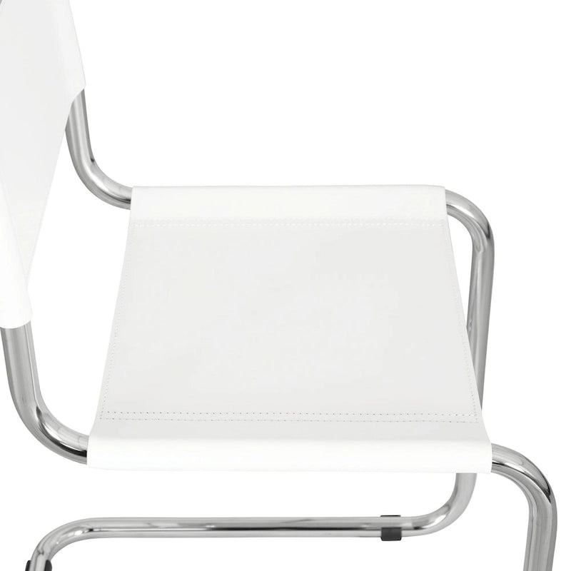 Breuer Chair Company Mart Stam konzolos oldalszék krómozott vázzal (többféle műbőr színben)