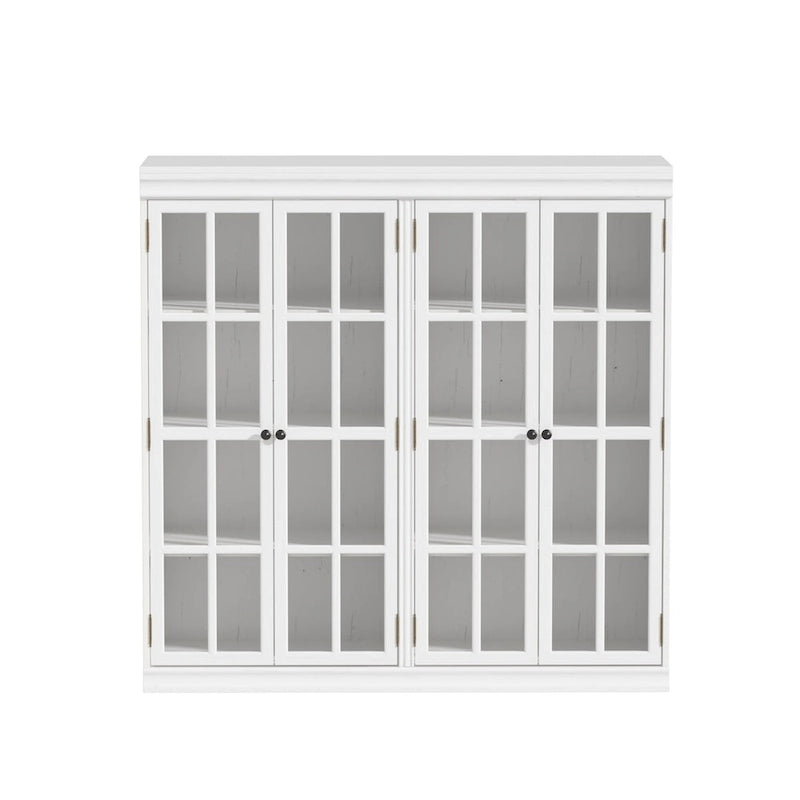 Sophisticated Storage Ensemble: Buffet Sideboard Bookshelf Cabinet