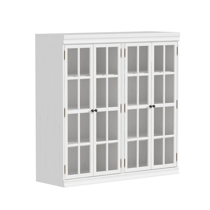 Sophisticated Storage Ensemble: Buffet Sideboard Bookshelf Cabinet