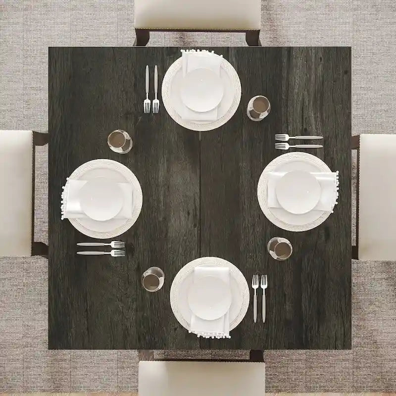 Vierkante eettafel van 31.5 inch, houten keukentafel, kleine eettafel, eettafel in boerderijstijl