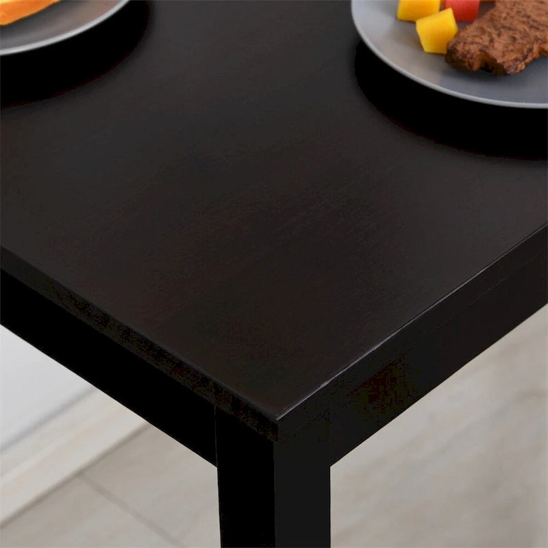 Ensemble de table de salle à manger en bois 5 pièces avec table de cuisine et chaises
