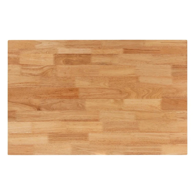 Set da pranzo da 5 pezzi Norwin in stile metà secolo, con tessuto grigio e legno con finitura marrone naturale