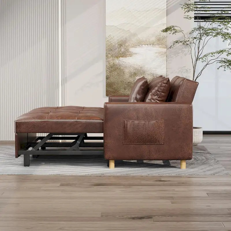 AECOJOY 3-in-1-Schlafsofa, Doppelschlafsessel und Schlafstuhl