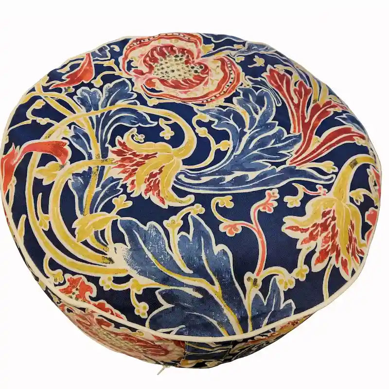 Pouf sgabello gonfiabile per interni ed esterni, blu Meridian