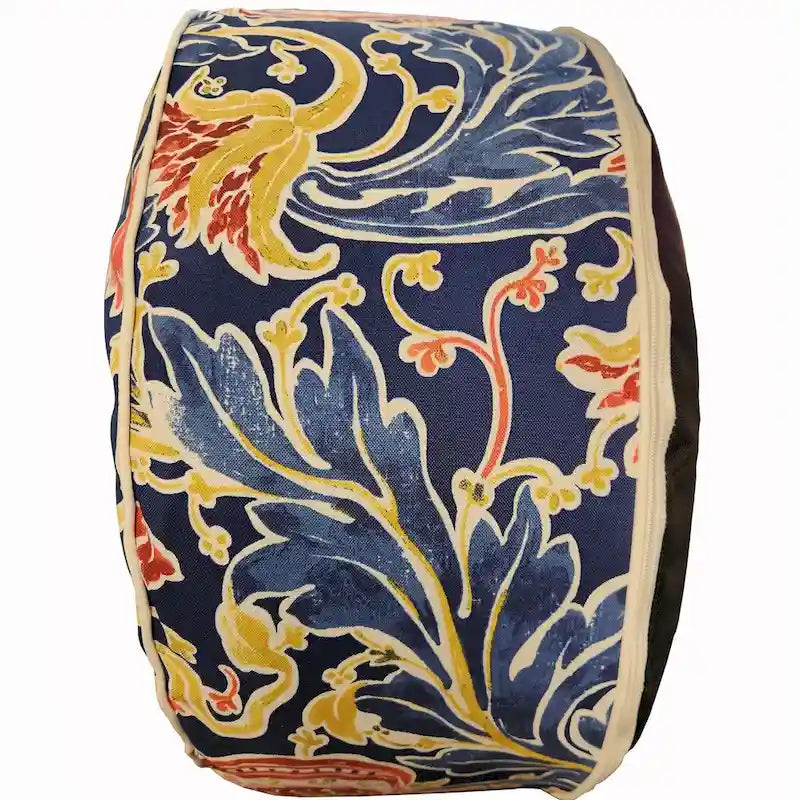 Pouf sgabello gonfiabile per interni ed esterni, blu Meridian