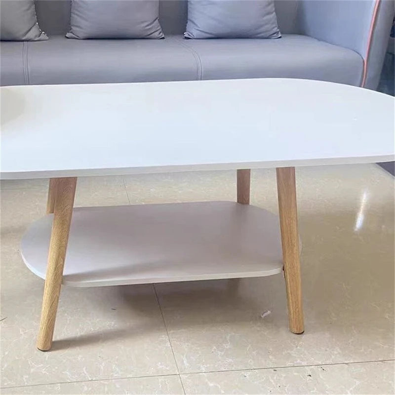 Ensemble de 2 tables basses ovales combinées pour balcon et salon, style moderne