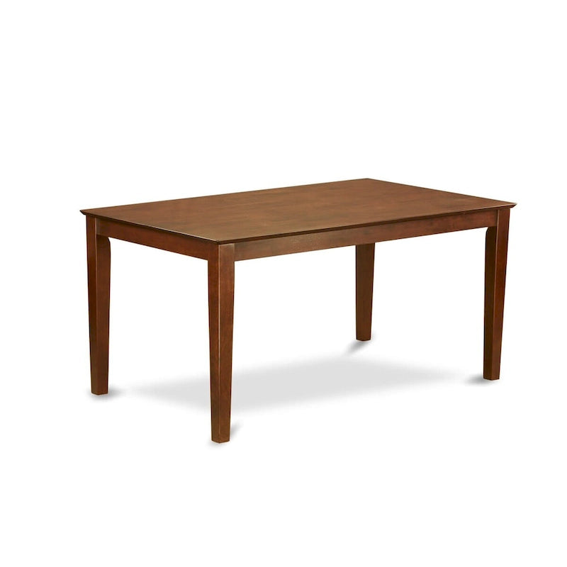 East West Furniture étkezőasztal-garnitúra – téglalap alakú konyhaasztal és étkezőszékek – mahagóni (darabváltozatok)