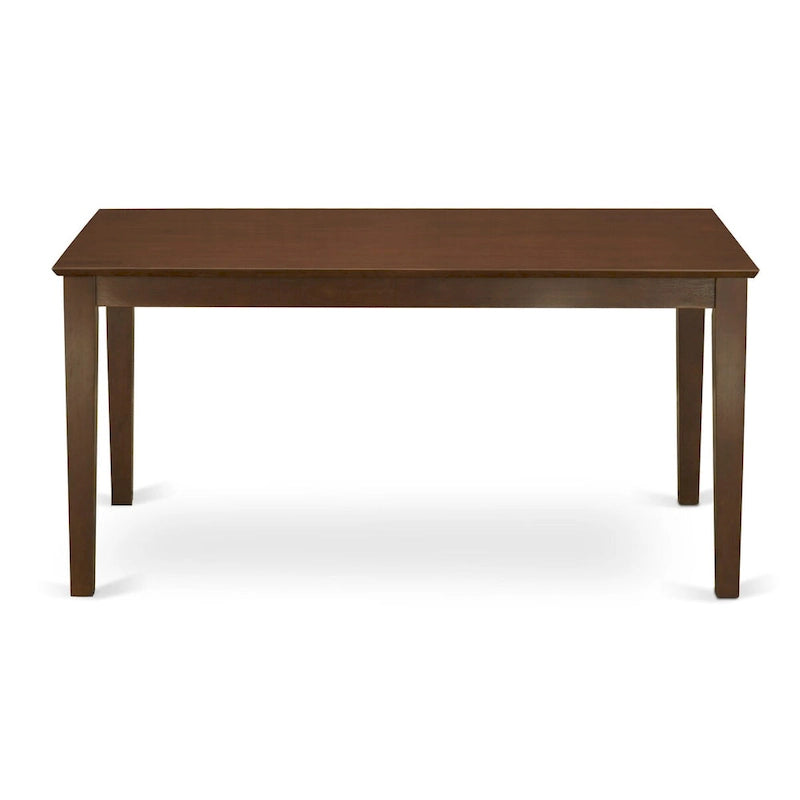East West Furniture étkezőasztal-garnitúra – téglalap alakú konyhaasztal és étkezőszékek – mahagóni (darabváltozatok)