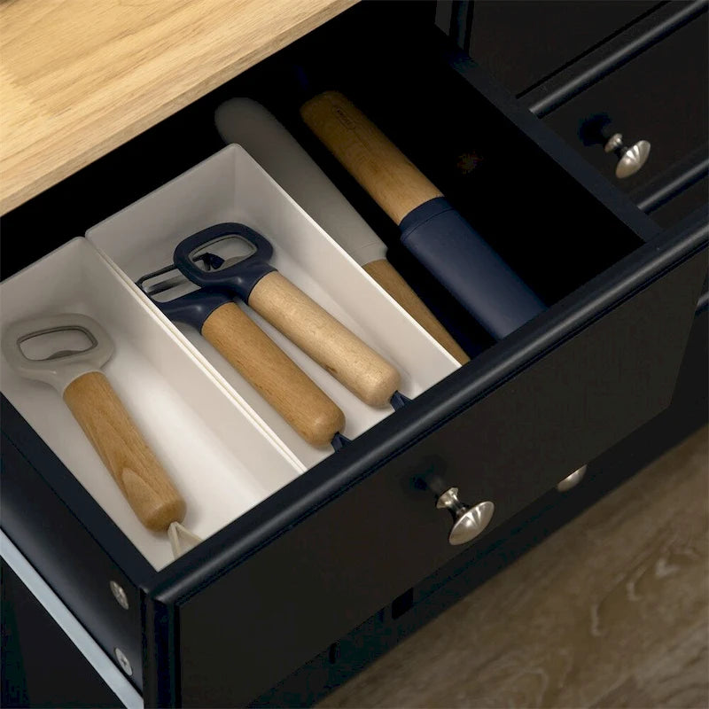 Sideboard-Buffetschrank aus Holz mit Schubladen und verstellbaren Einlegeböden