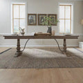 Americana Farmhouse Bocktisch in staubigem Taupe