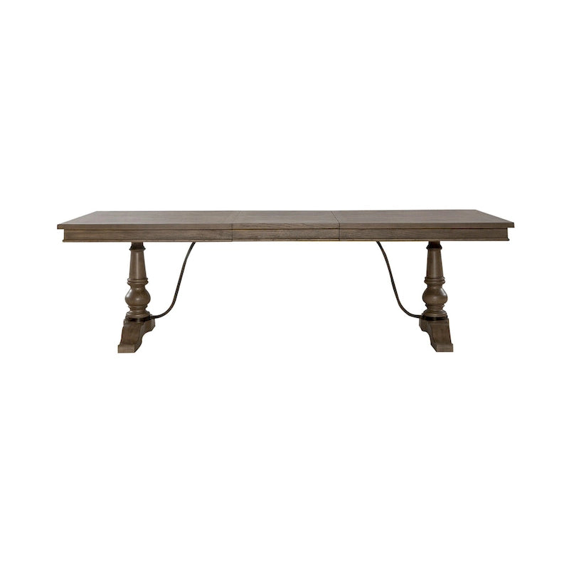 Americana Farmhouse Bocktisch in staubigem Taupe