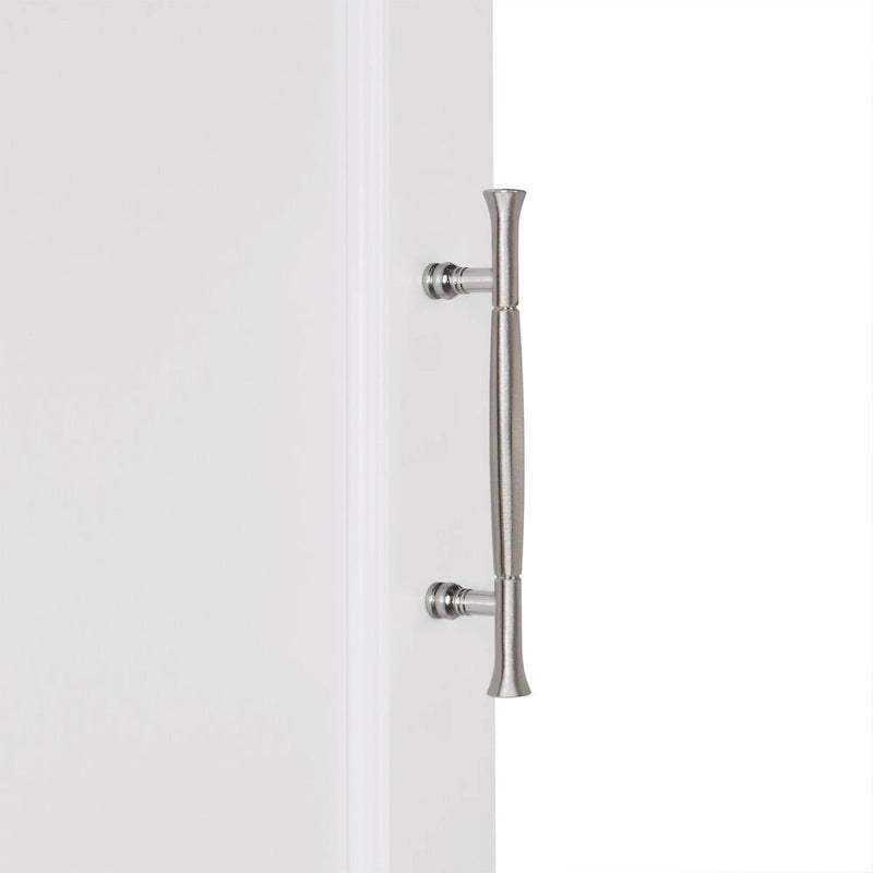 Armario esquinero de almacenamiento para baño Somerset de RiverRidge, organizador de suelo con puertas y un estante ajustable - blanco