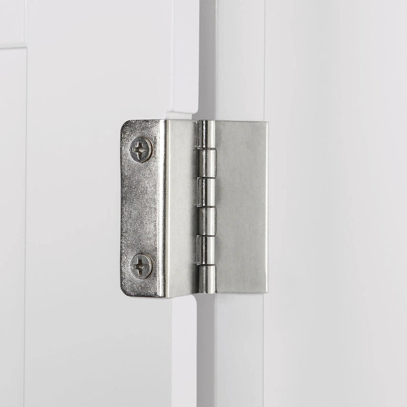 Armario esquinero de almacenamiento para baño Somerset de RiverRidge, organizador de suelo con puertas y un estante ajustable - blanco