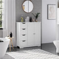 Mobile contenitore da bagno Yaheetech con ripiano regolabile, bianco - N/A