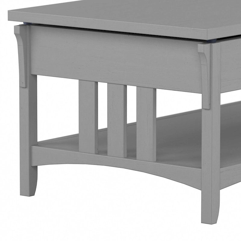 Salinas emelhető asztallapos dohányzóasztal-íróasztal tárolóval, a Bush Furniture-től