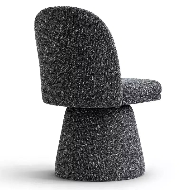 Set van 6 moderne 360° draaibare eetkamerstoelen zonder armleuningen, met voetstukachtige basis, elegante accentstoelen voor keuken, eetkamer of kantoor -Panipeachy