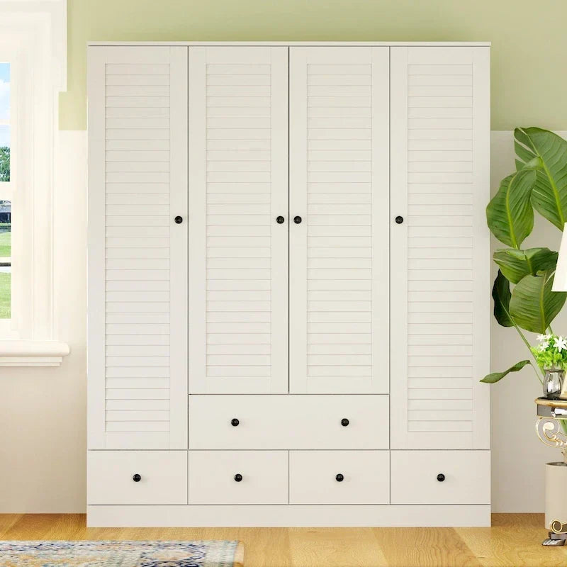 Armadio guardaroba indipendente grande 59W bianco